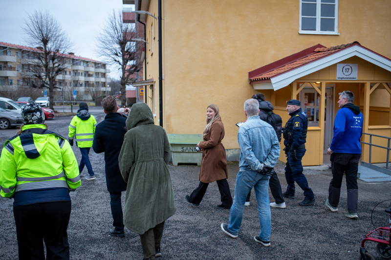 Trygghetsvandringen utgick från Ungdomslokalen på Vasagatan 17 i Sala.